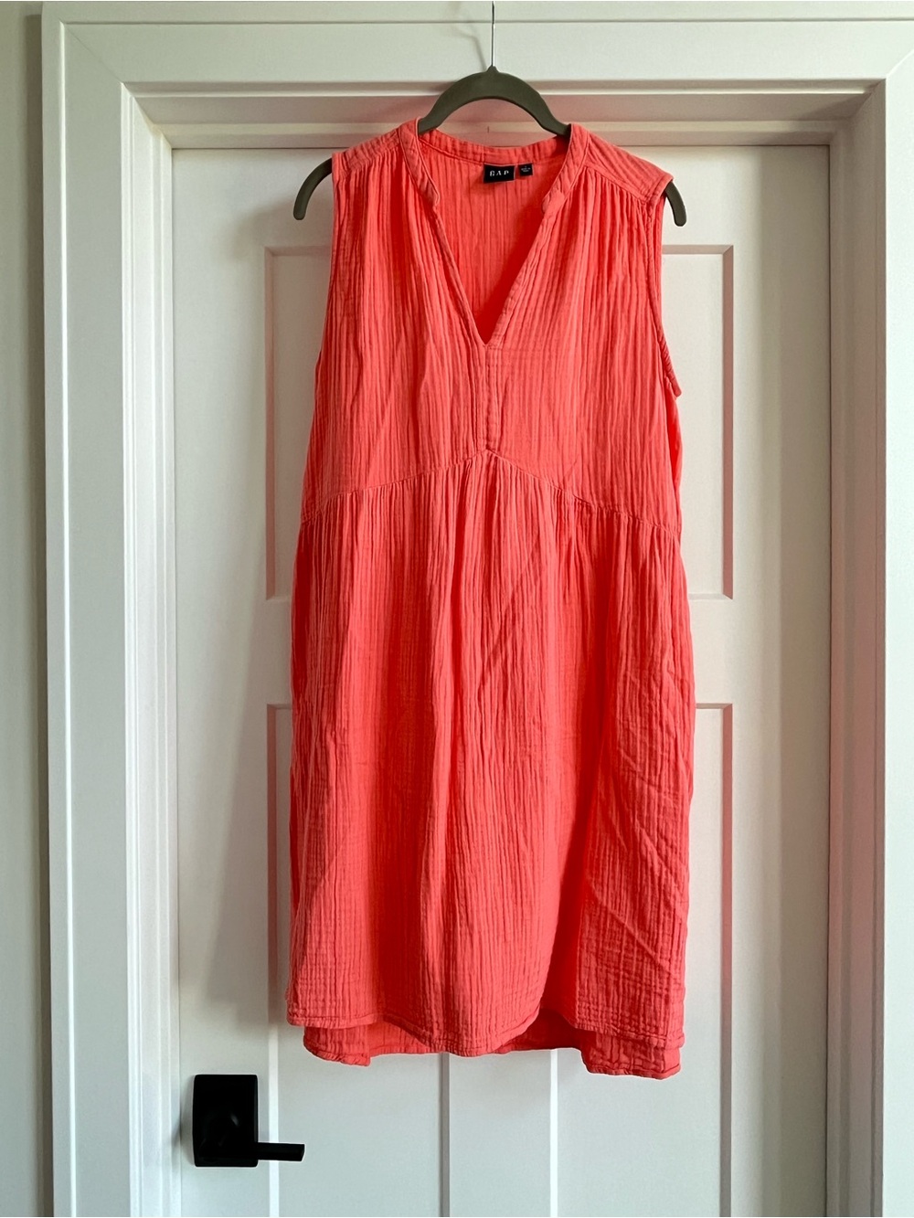 GAP Sleeveless V-Neck Gauze Dress